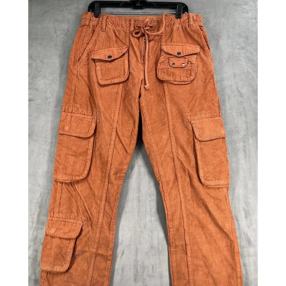 New Free People Tahiti Cord Cargo Pants - Picture 3 of 9